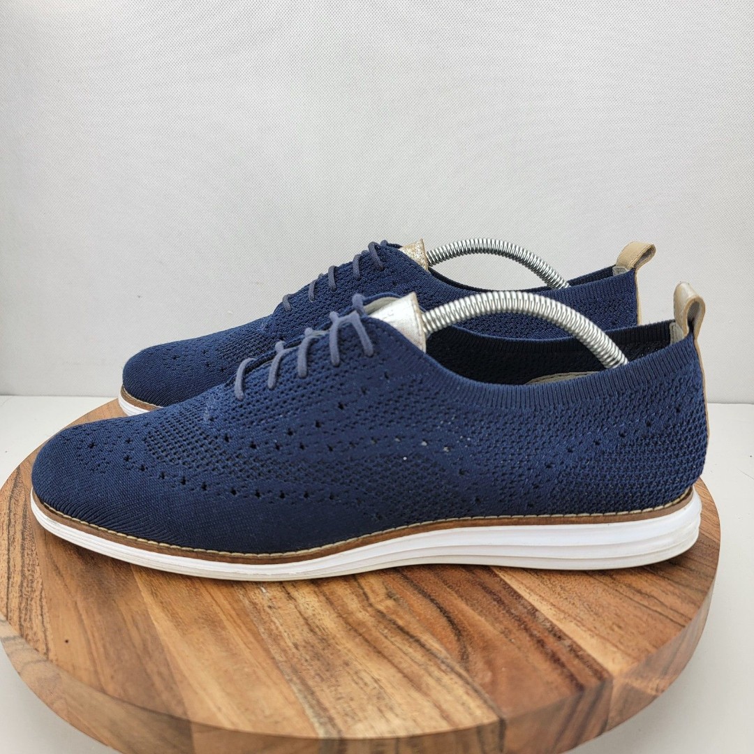 Cole Haan Womens Size 11 Blue Original Grand Stitchlite Oxford Shoes W11503