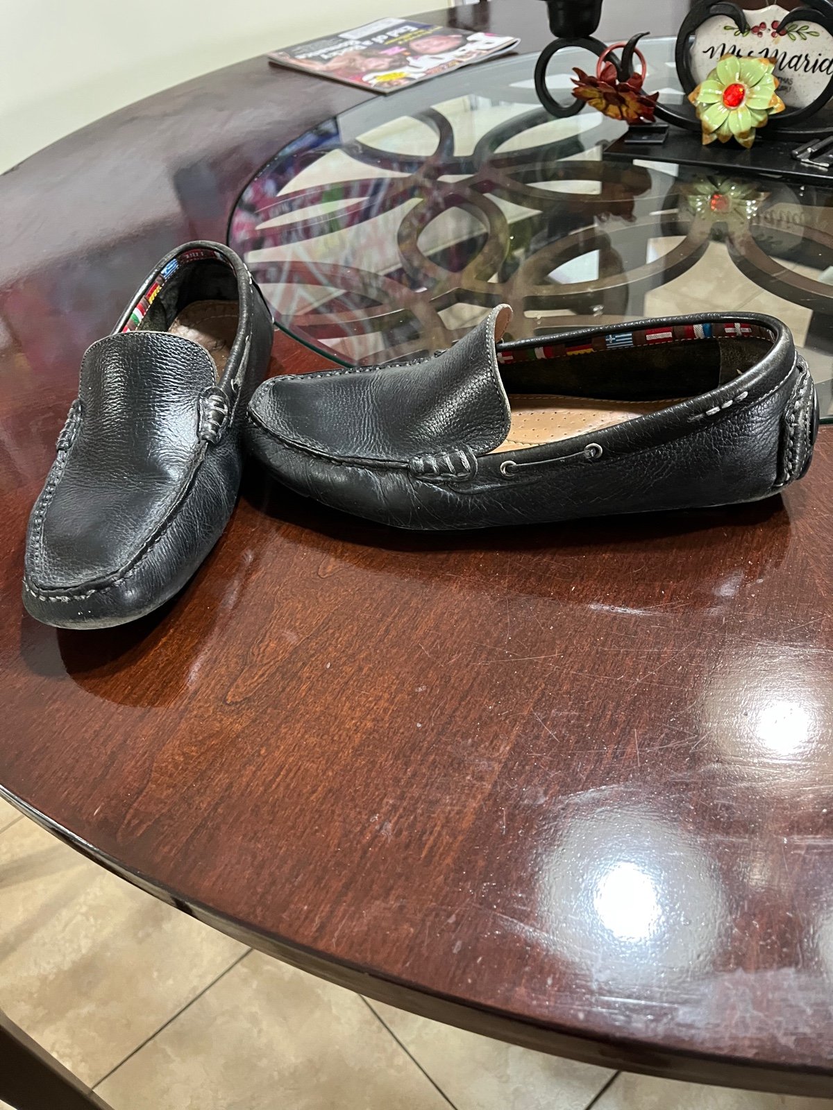 Paolo sesto, casual black leather