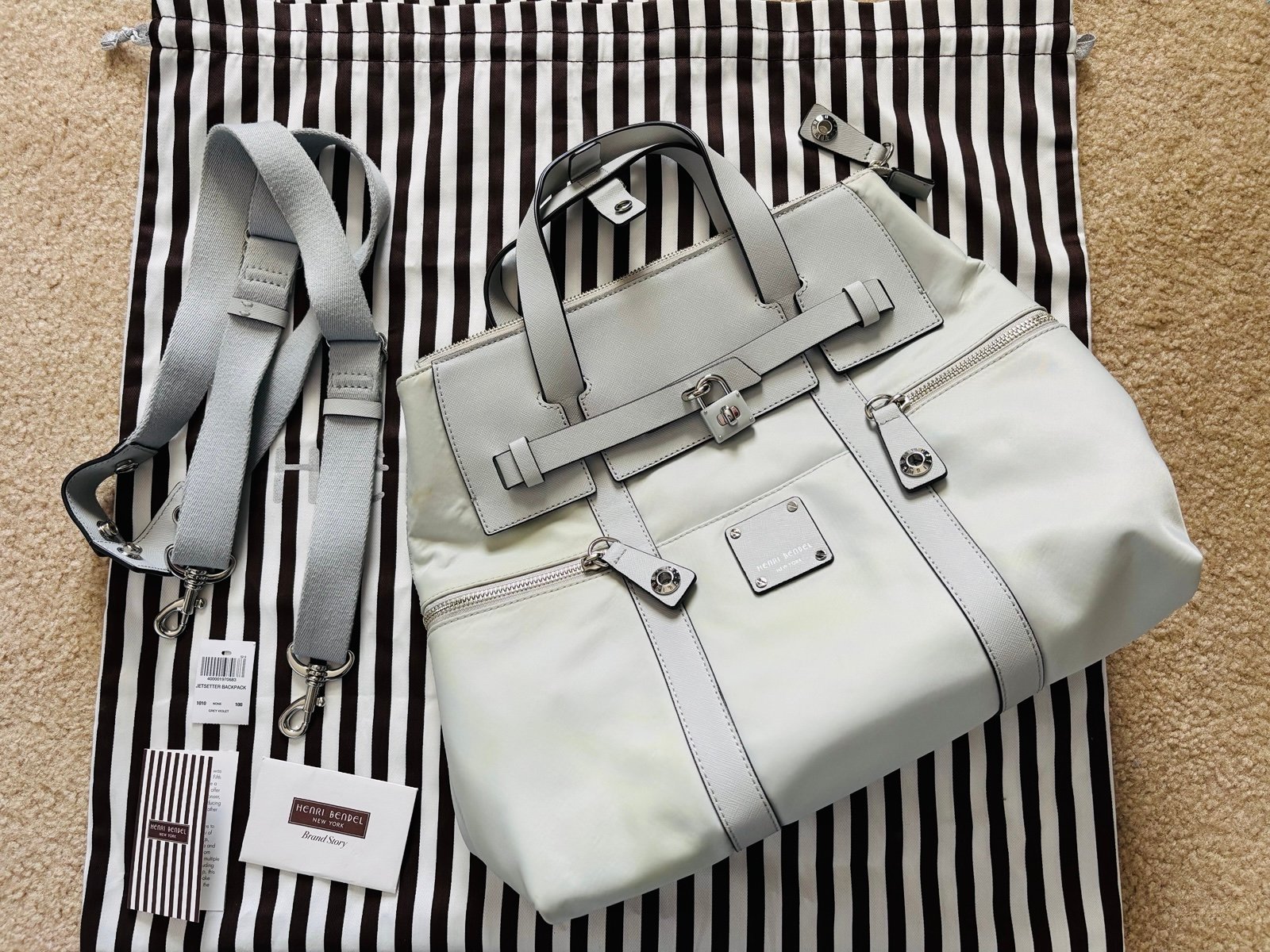 Henri Bendel Jet setter 3 way bag