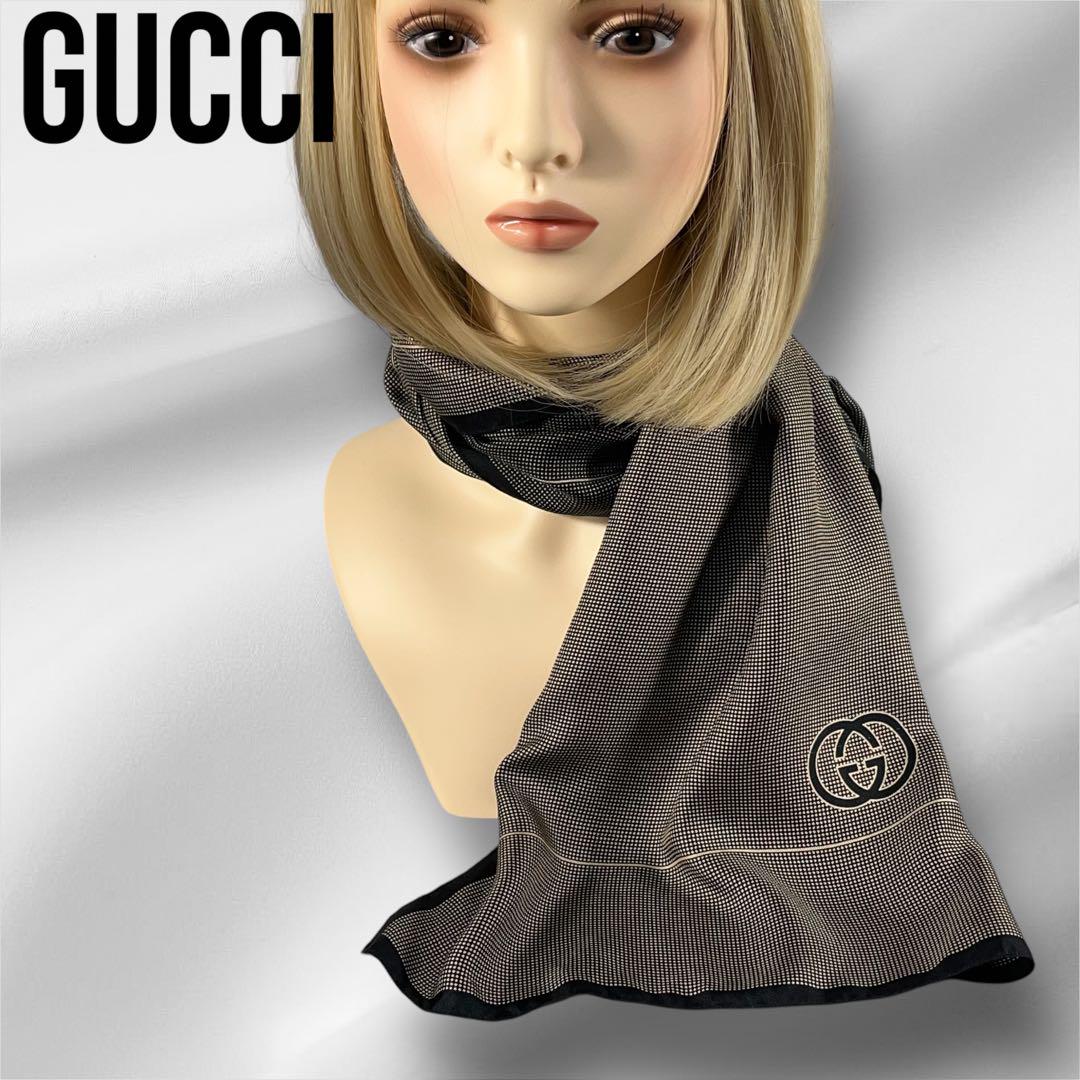 GUCCI Gucci Reversible Silk Scarf - Elegant