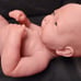 Vintage Berenguer 24-06 Reborn Newborn Baby Doll gray Eyes 14” fetal Position
