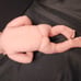 Vintage Berenguer 24-06 Reborn Newborn Baby Doll gray Eyes 14” fetal Position