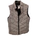 NWT Trbial Women's Black And White Plaid Zip Up Puffer Vest