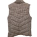 NWT Trbial Women's Black And White Plaid Zip Up Puffer Vest