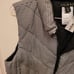 NWT Trbial Women's Black And White Plaid Zip Up Puffer Vest