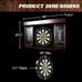 Barrington Prescott Bristle LED Dartboard Cabinet Set Official Size Mancave Bar
