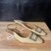 Kenzie Poppi Tan Pointed Toe Sling Back Flats Size 7.5