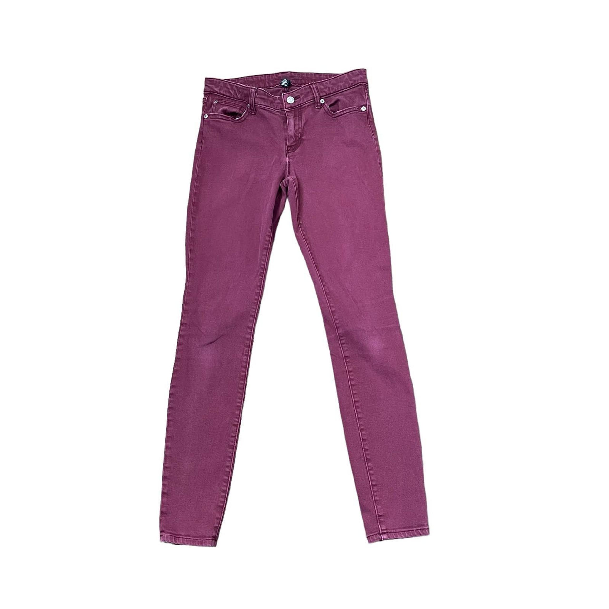 Gap Denim Legging Jegging Size 2R Wine Stretch Cotton Blend Womens 28X29