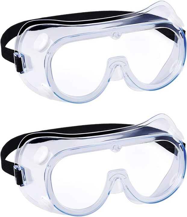 2 pack Safety Goggles, Adjustable,Lightweight Anti-Fog