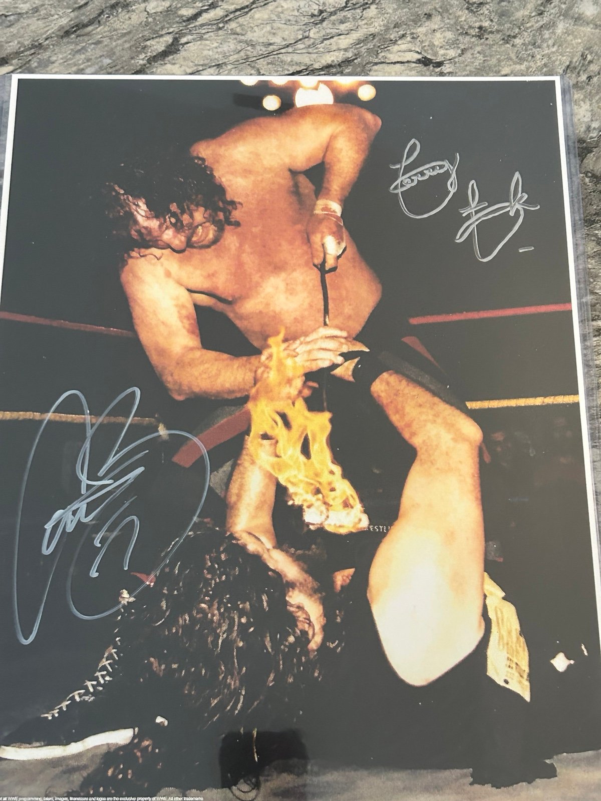 Terry Funk/Cactus Jack signed 11x10