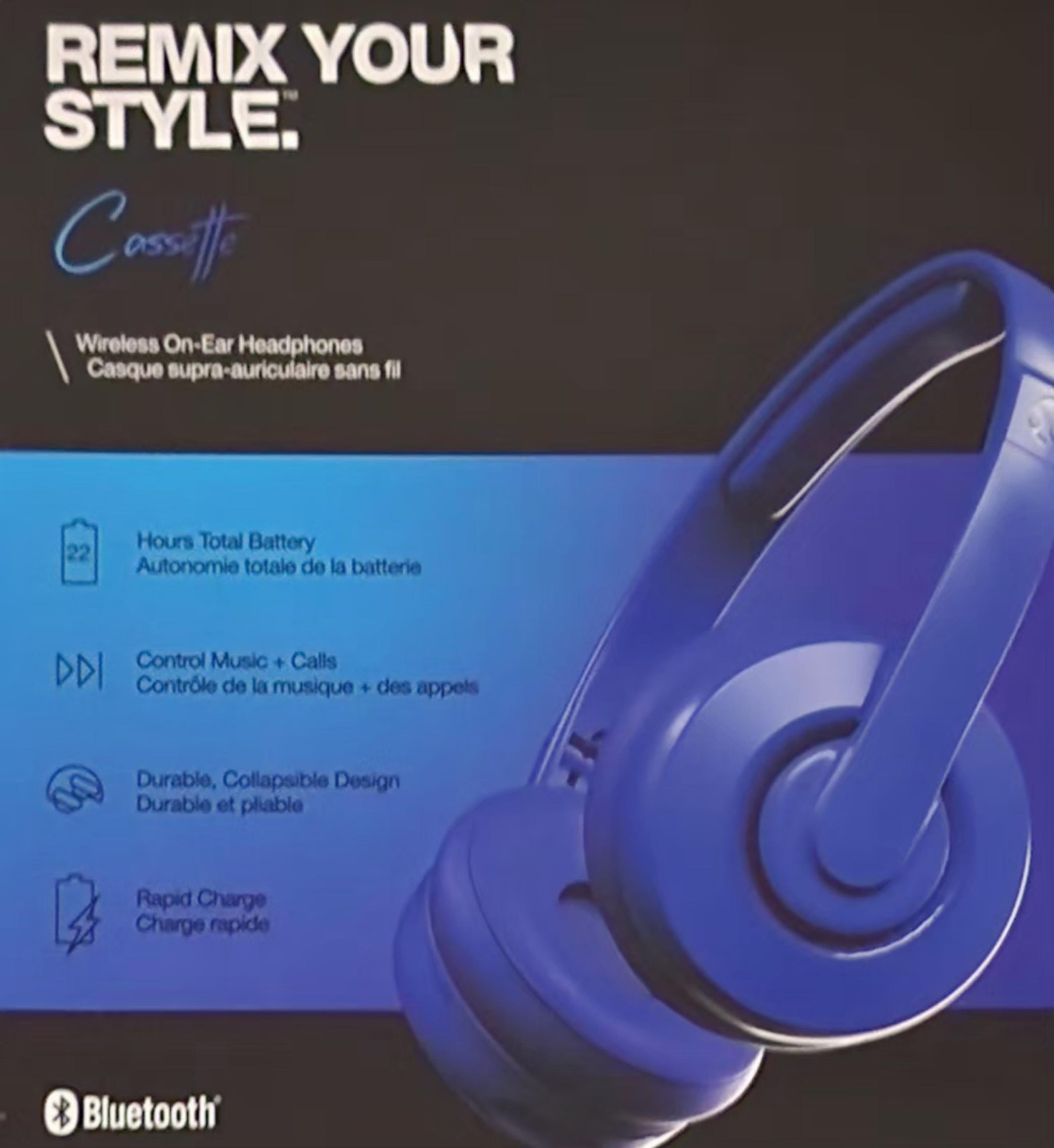 Skullcandy CASSETTE Wireless on- ear headphones- brand new, no box
