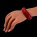Chinese Dragon Phoenix Red Faux Cinnabar Bangle Bracelet