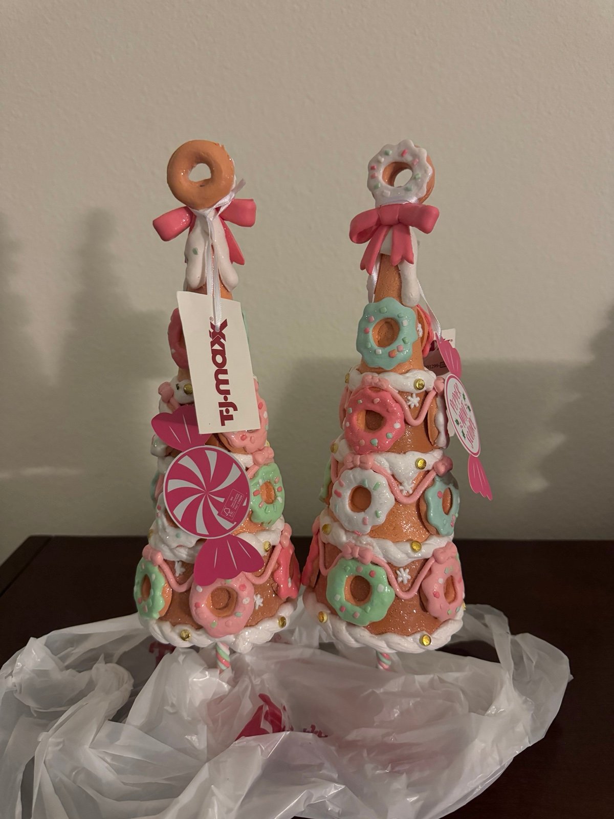 Peppermint Square Pastel Donut Gingerbread Christmas Tree Bundle