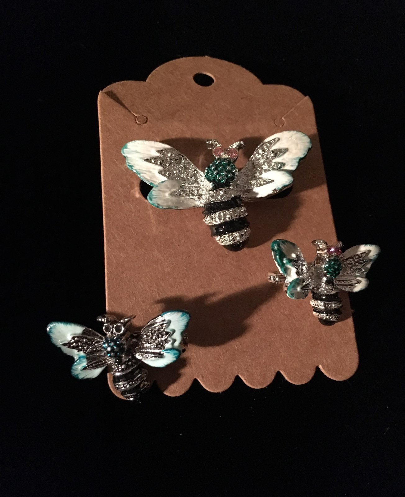 Vintage 3 Bee Pins