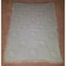 VTG Bright Future Rattles Blue White Knit Baby Blanket Acrylic Fringe 30x40