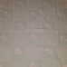 VTG Bright Future Rattles Blue White Knit Baby Blanket Acrylic Fringe 30x40