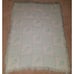 VTG Bright Future Rattles Blue White Knit Baby Blanket Acrylic Fringe 30x40