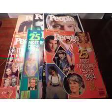 People Magazine Lot of 6 Magazines From 1984 to 2014