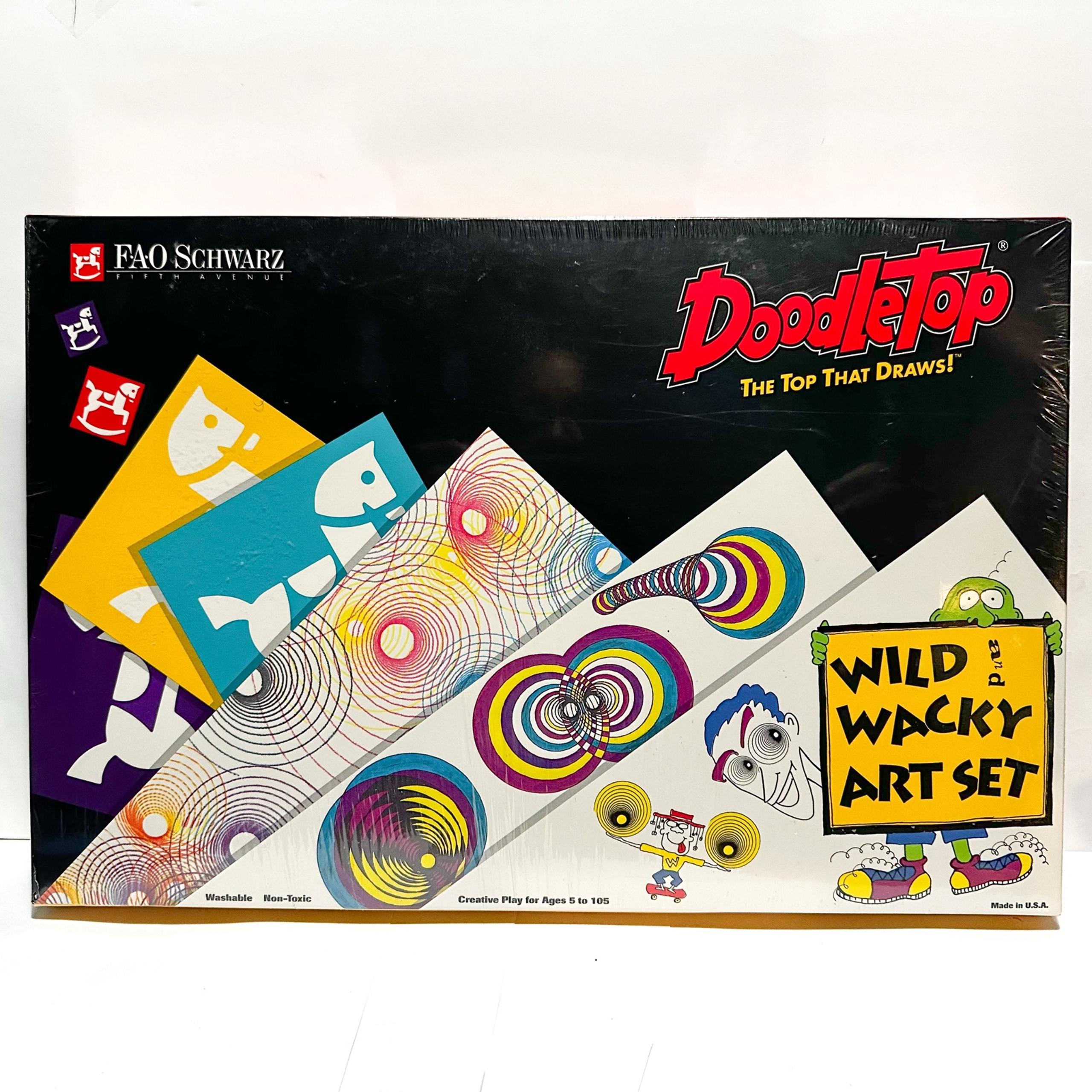 Vintage Sealed 1993 Fao Schwartz DoodleTop Wild Wacky Art Set Ages 5 to 105