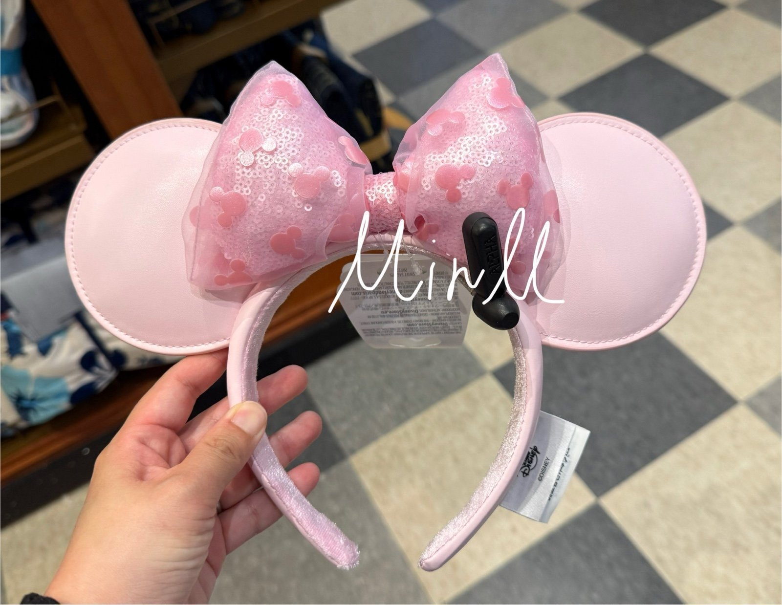Disney Parks Exclusive Mickey Icon Minnie Mouse Headband For Adults Light Pink