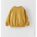NEW ZARA Sz 12-18m Yellow Quilted Sweatshirt