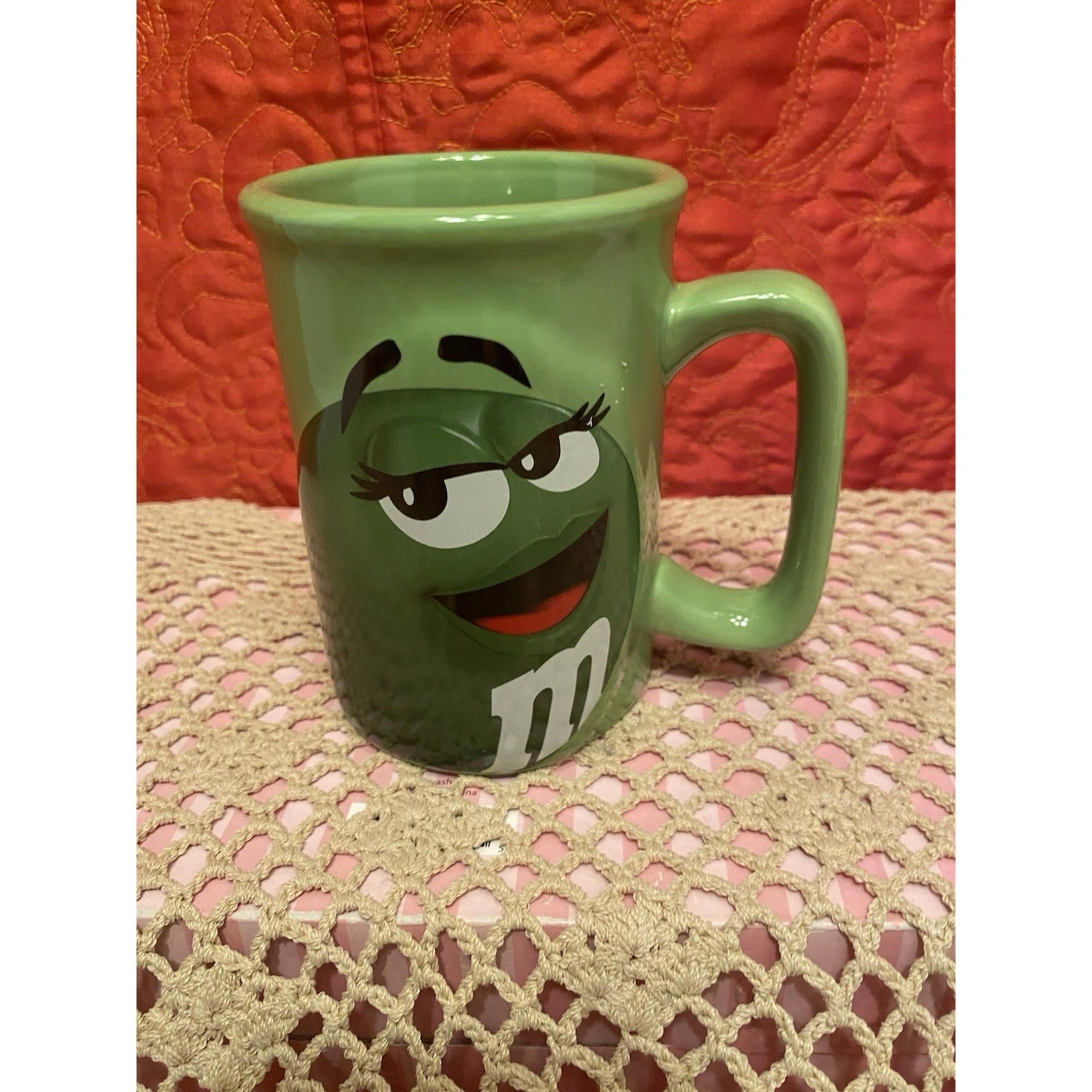 Green M&M 3D Ceramic Coffee Mug Cup - Wanna Piece of Me? - M&Ms World Mars 2013