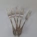 Antique Oneida WR Keystone Carnation Dinner Forks Silverplate 1908 Set Of 5