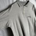 90s USA-made NO FEAR Half-Zip Polo Shirt M Big Size
