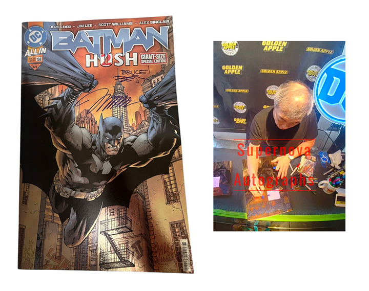 Jim Lee Signed Autograph Batman #158 Comic Book Variant 11x17 with Exact Proof