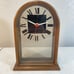 Howard Miller Vintage MCM Wood Arch Mantle Desk Table Clock Working