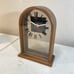 Howard Miller Vintage MCM Wood Arch Mantle Desk Table Clock Working