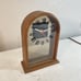 Howard Miller Vintage MCM Wood Arch Mantle Desk Table Clock Working