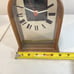 Howard Miller Vintage MCM Wood Arch Mantle Desk Table Clock Working