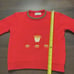 Vtg McDonaldland Fashions by genesco Kids Sweater Frys Hanburger Embroidered 70s