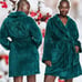 NEW M/L VS Short Cozy Robe in Deepest Green