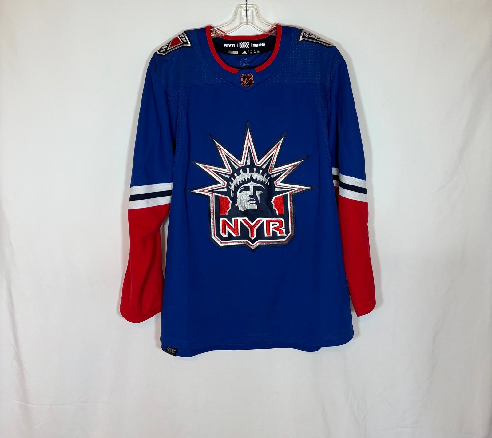 Adidas New York Rangers Reverse Retro 2.0 Hockey Jersey Size 50 Medium