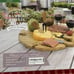 Bamboo Wine Cheese Picnic Outdoor Garden Party Table Standing