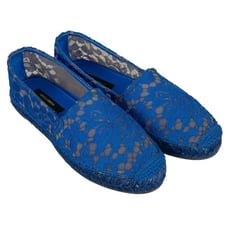 Light Lace Espadrilles Shoes Blue 35 US 5 UK 2 08237