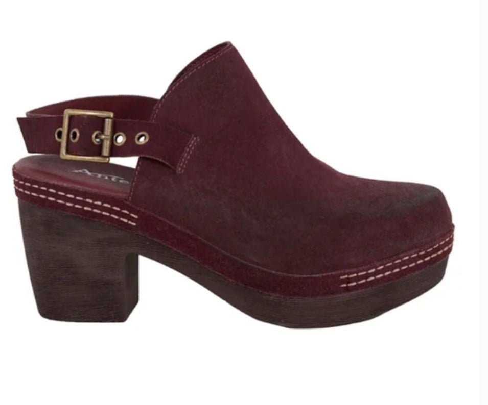 Antelope |  Bordeaux  NWT  Stella Leather Mule - Women