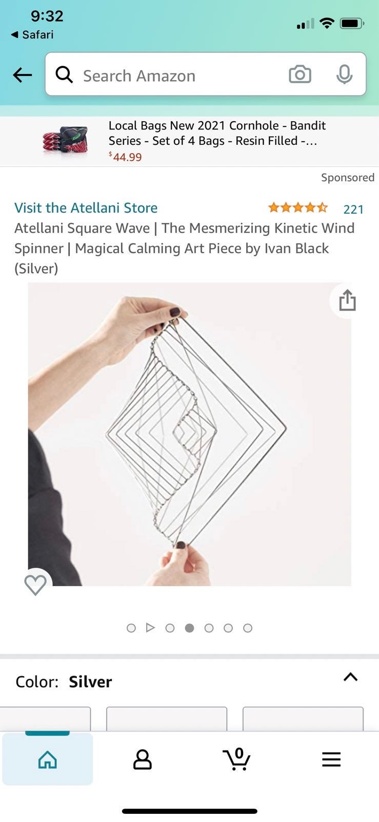 Kinetic Wave Sculpture Gold