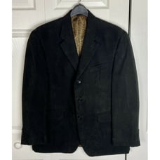 Vintage Ralph by Ralph Lauren Men’s Black Faux Suede Sport Coat 42S