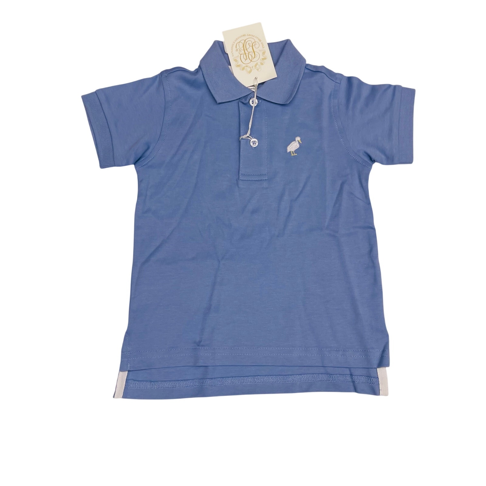 NWT TBBC Size 14 Prim & Proper Polo in Park City Periwinkle