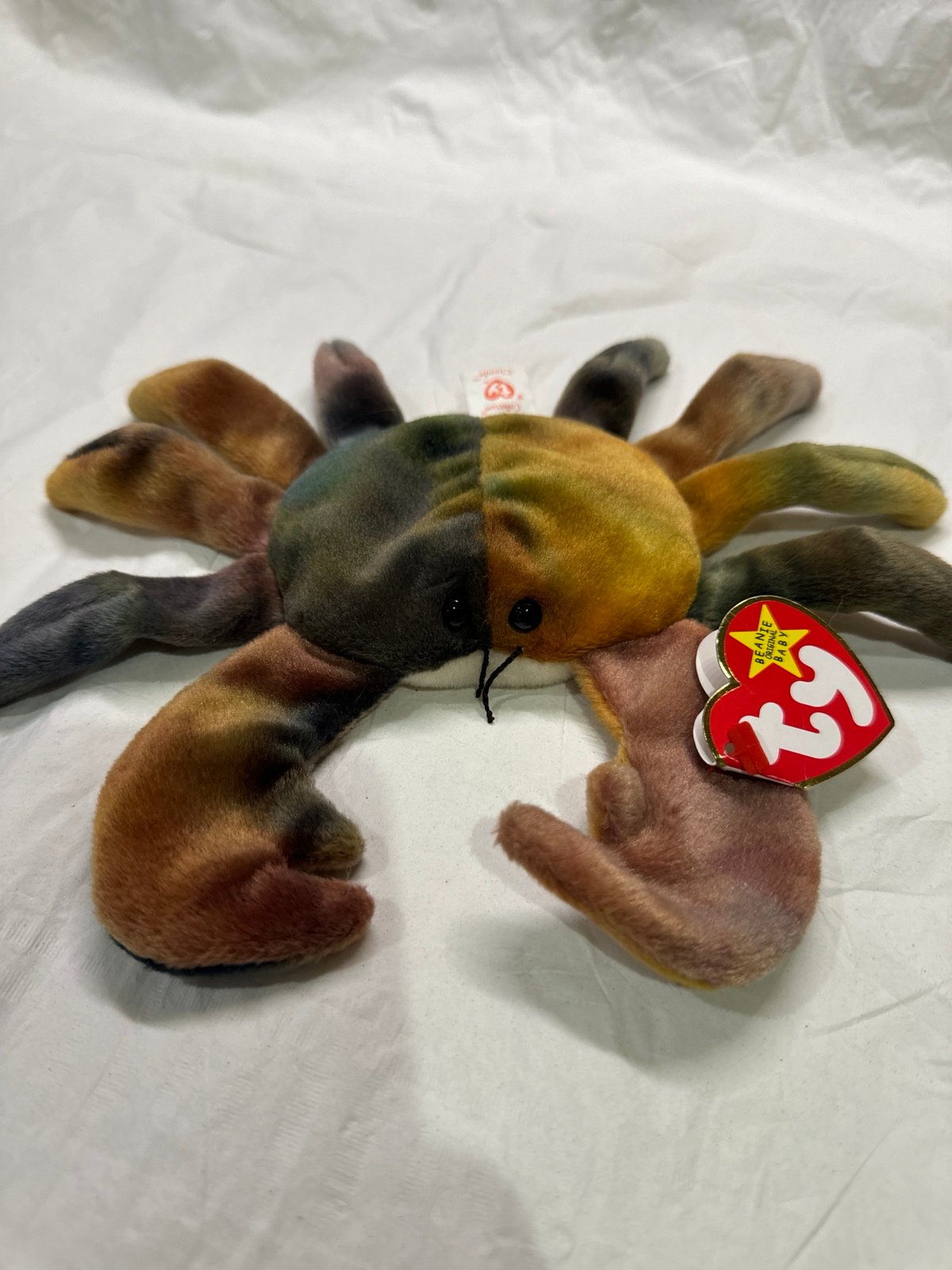 Rare-Ty Beanie Babies Claude The Crab