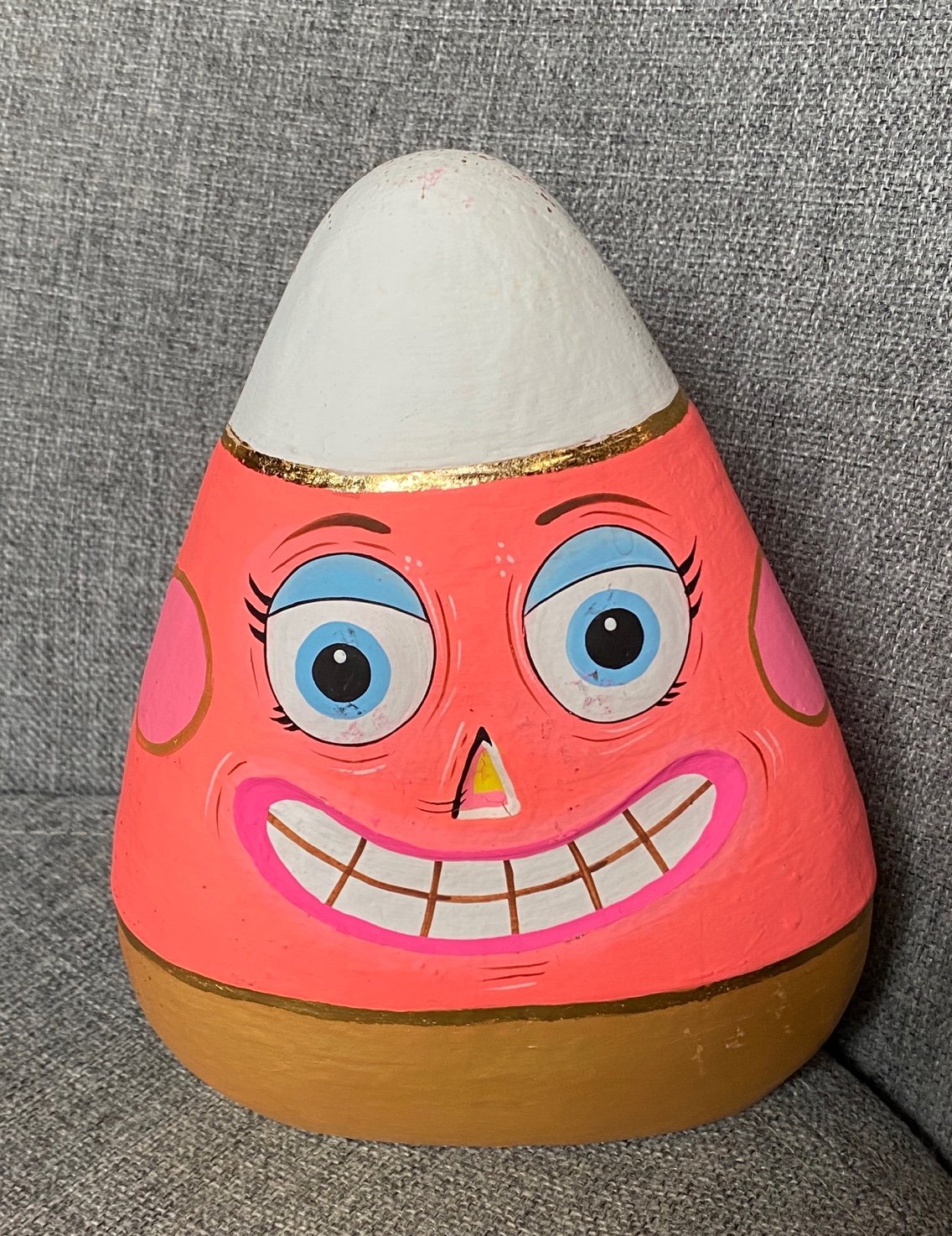 Figurine candy corn shape Glitterville Candice Candy Corn Tabletop