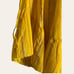 Saylor Adrianne Yellow Metallic Stripe Smocked V-Neck Mini Dress Size M