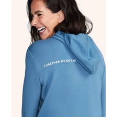 NWT Peloton Satin Paneled Pullover Hoodie-sz Medium