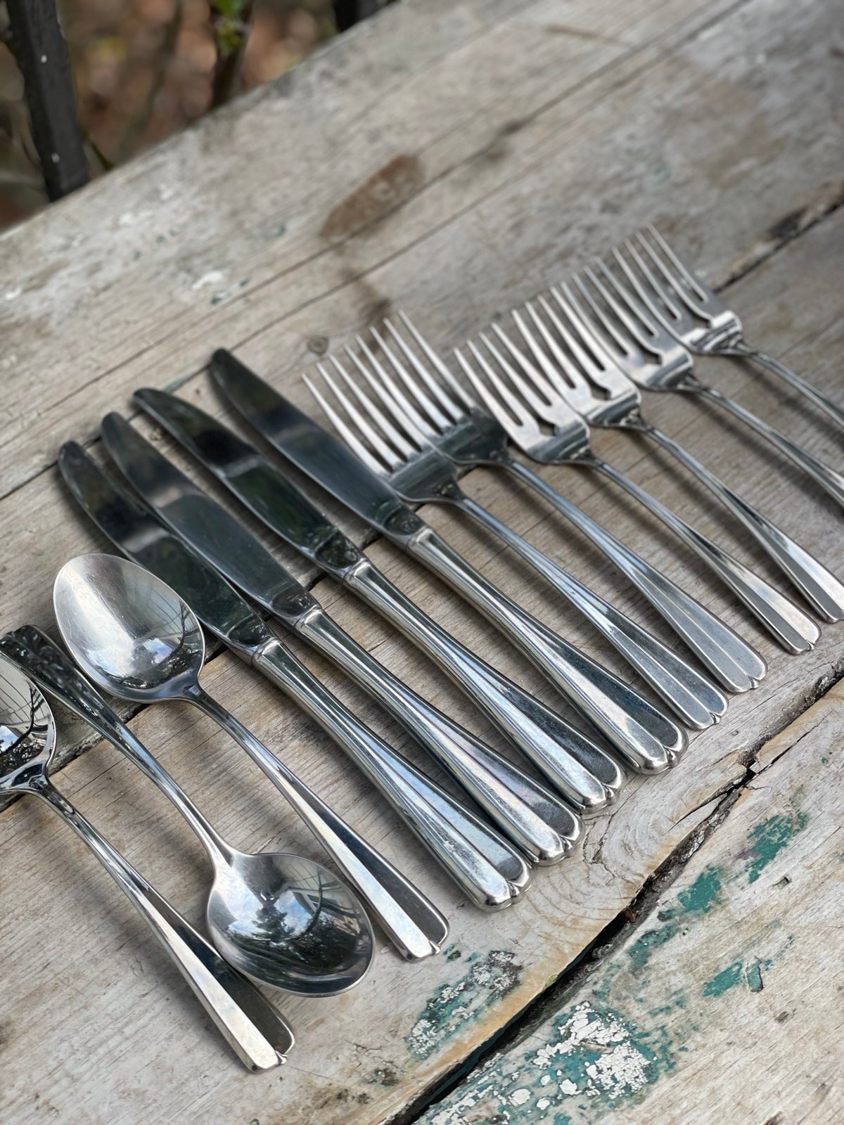 Oneida Gala Impulse Stainless Flatware 13 pieces forks & spoons set