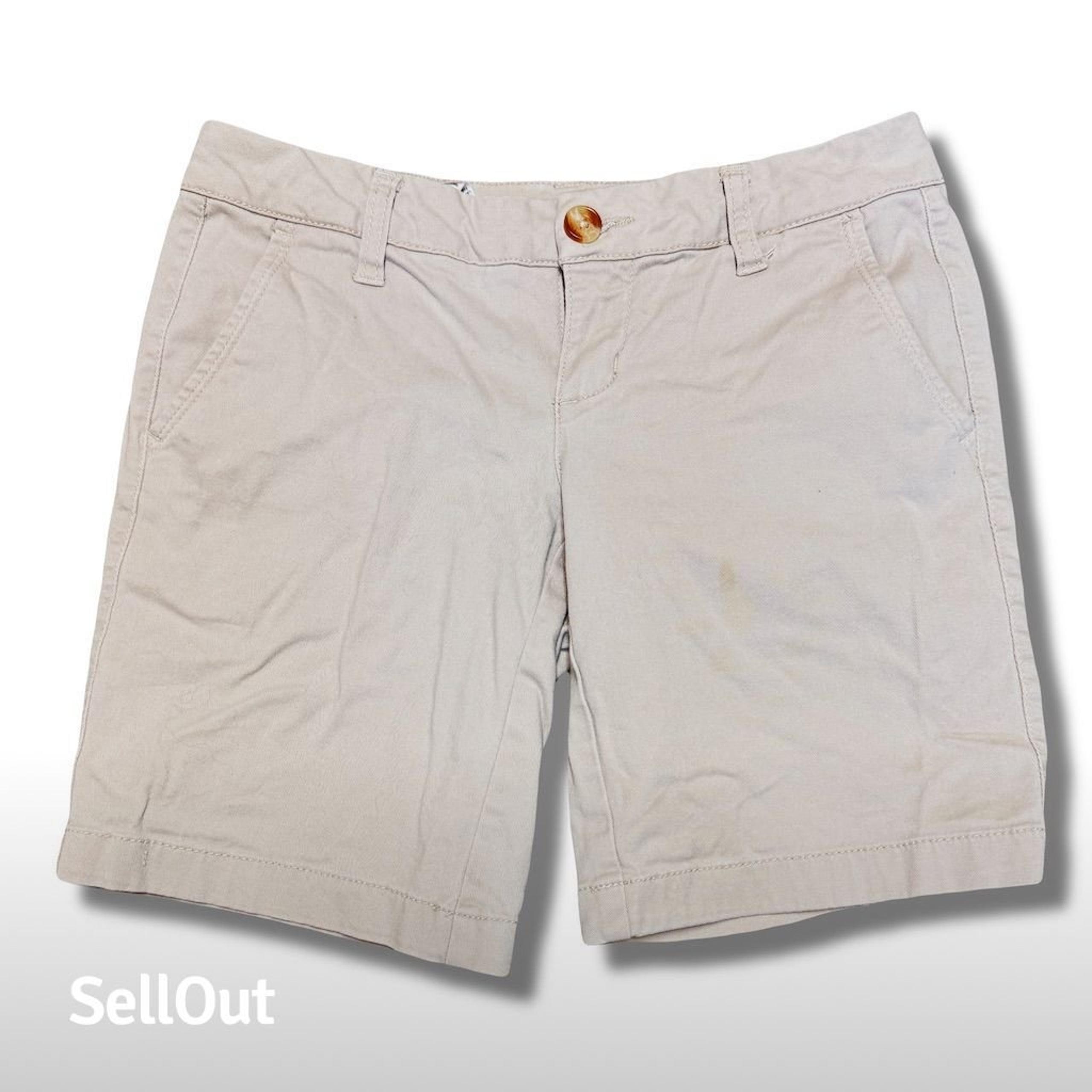 Aeropostale Women's Bermuda Twill Shorts Khaki Size 00 Casual