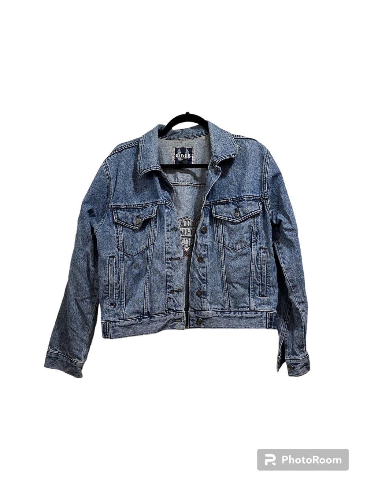 Vintage Harley Davidson ladies jean jacket size medium