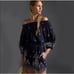 NWT Anthropologie Farm Rio Linen Pineapple Romper XS Navy Embroidered Summer